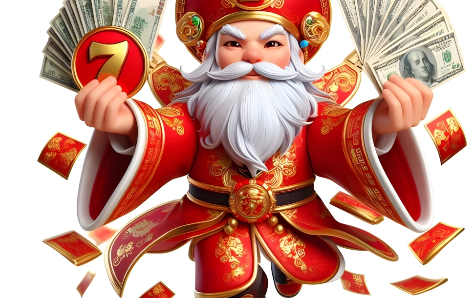 cartoon-character-with-red-gold-robe-bunch-money-middle